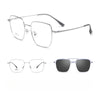 New Titanium Glasses Frame With Magnetic Sunglasses Clips