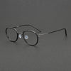 Mamie Vintage Titanium Oval Glasses Frame