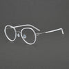 Pinde Vintage Titanium Oval Glasses Frame