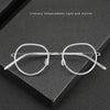 Pinde Vintage Titanium Oval Glasses Frame