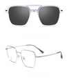 New Titanium Glasses Frame With Magnetic Sunglasses Clips