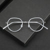Pinde Vintage Titanium Oval Glasses Frame