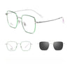 New Titanium Glasses Frame With Magnetic Sunglasses Clips