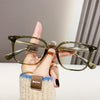 Retro Hong Kong style mirror frame plate pin anti-blue light glasses frame female TR90 face fashion myopia optical glasses frame male