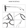 Shenzhen handmade glasses wholesale women, literary and retro oval frame plate glasses frame LO-04 pure titanium glasses frame men