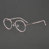 Pinde Vintage Titanium Oval Glasses Frame