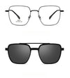 New Titanium Glasses Frame With Magnetic Sunglasses Clips