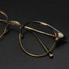 Naito Xiongba handmade Japanese small round frame Shenzhen high-quality pure titanium glasses frame with myopia glasses men's retro frame