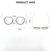 Titanium Geometric Glasses Frame  KMN7310