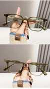 Retro Hong Kong style mirror frame plate pin anti-blue light glasses frame female TR90 face fashion myopia optical glasses frame male