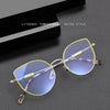 Jessy Fashion Women's Ultra Light Titanium Cat Eye Glasses Frame