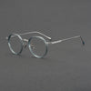 Shenzhen handmade glasses wholesale women, literary and retro oval frame plate glasses frame LO-04 pure titanium glasses frame men