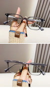 Retro Hong Kong style mirror frame plate pin anti-blue light glasses frame female TR90 face fashion myopia optical glasses frame male