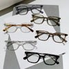 Retro Hong Kong style mirror frame plate pin anti-blue light glasses frame female TR90 face fashion myopia optical glasses frame male