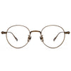Titanium Vintage Round Eyeglasses Frames  BK-GP401