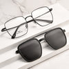 New Titanium Glasses Frame With Magnetic Sunglasses Clips