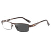 Fashion Men's Progressive Multifocal Anti-blue Light Discoloration Reading Glasses