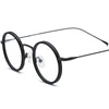 Eamon Titanium Round Glasses Frame