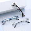 Fashion Men's Progressive Multifocal Anti-blue Light Discoloration Reading Glasses