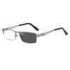 Fashion Men's Progressive Multifocal Anti-blue Light Discoloration Reading Glasses