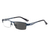 Fashion Men's Progressive Multifocal Anti-blue Light Discoloration Reading Glasses
