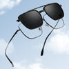 New Titanium Glasses Frame With Magnetic Sunglasses Clips
