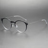 Pablo Retro Round Titanium Glasses Frame