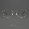 Mamie Vintage Titanium Oval Glasses Frame