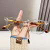 Retro Hong Kong style mirror frame plate pin anti-blue light glasses frame female TR90 face fashion myopia optical glasses frame male