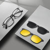 3-in-1 Titanium Glasses Frame With Magnetic Sunglasses Clips