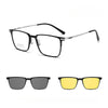 3-in-1 Titanium Glasses Frame With Magnetic Sunglasses Clips