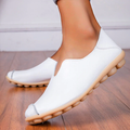 Fashionholla Casual flat heel cow tendon low top shoes