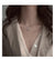 Necklace S925 Silver Long Live Safety Lock Necklace Women Retro Simple Style Chain Short Choker Jewelry New Gift FHN009