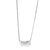 Necklace 40+5cm S925 Silver Bean Shape Simple Design Chic Student Women Choker Necklace Jewelry Gift FHN019