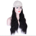 Fashionholla White Cap with 24inches Wave Hair Cap Wigs