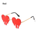 Fashion Retro Rimless Sunglasses Vintage Clouds diamond Tassel Steampunk Disco Glasses Funny Cloud Shaped Shades