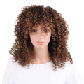 Synthetic Curly Mixed Brown Wig for Women