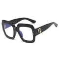 Anti Blue Light Oversized Glasses Frame Women Fashion Luxury Brand Square Big Frame Clear Lens Transparent Frames Vintage