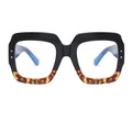 Anti Blue Light Oversized Glasses Frame Women Fashion Luxury Brand Square Big Frame Clear Lens Transparent Frames Vintage