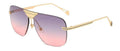 New Fashion Vintage Square Mirror Women Luxury Brand Original Design Silver Grey Sun Glasses