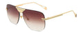 New Fashion Vintage Square Mirror Women Luxury Brand Original Design Silver Grey Sun Glasses