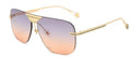 New Fashion Vintage Square Mirror Women Luxury Brand Original Design Silver Grey Sun Glasses