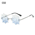 New Fashion Cycling Butterfly Sunglasses for Women UV Protection Vintage Car Metal Rimless Sunglasses Eyewear Decorations