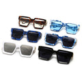 New Square Oversized Sunglasses Fashion Sky Blue White Color Eyewear Aolly Plastic Eyeglasses Frame