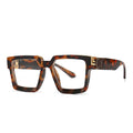 New Square Oversized Sunglasses Fashion Sky Blue White Color Eyewear Aolly Plastic Eyeglasses Frame