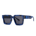 New Square Oversized Sunglasses Fashion Sky Blue White Color Eyewear Aolly Plastic Eyeglasses Frame