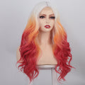 Ins Hot Long Curly Mini Lace Front Colorful Wigs