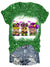 Mardi Gras Mask Gnomes Glitter V Neck T-shirt