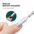 Cuticle Pusher Double Ended Nail Polish Remover Manicure Pusher Tool Nail Dirt Cleaner Stainless Steel Dead Skin Pusher