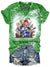 Women's Gnome Guitar Tie Dye Print Casual T-Shirt